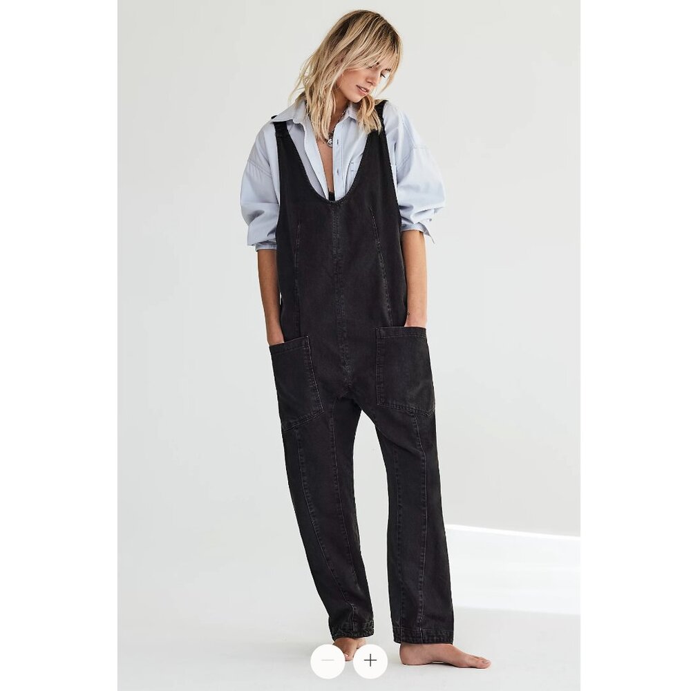We The Free Black Jumpsuit Effortless Style